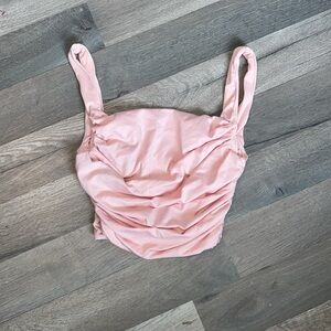 Pink Ruched Women's Top